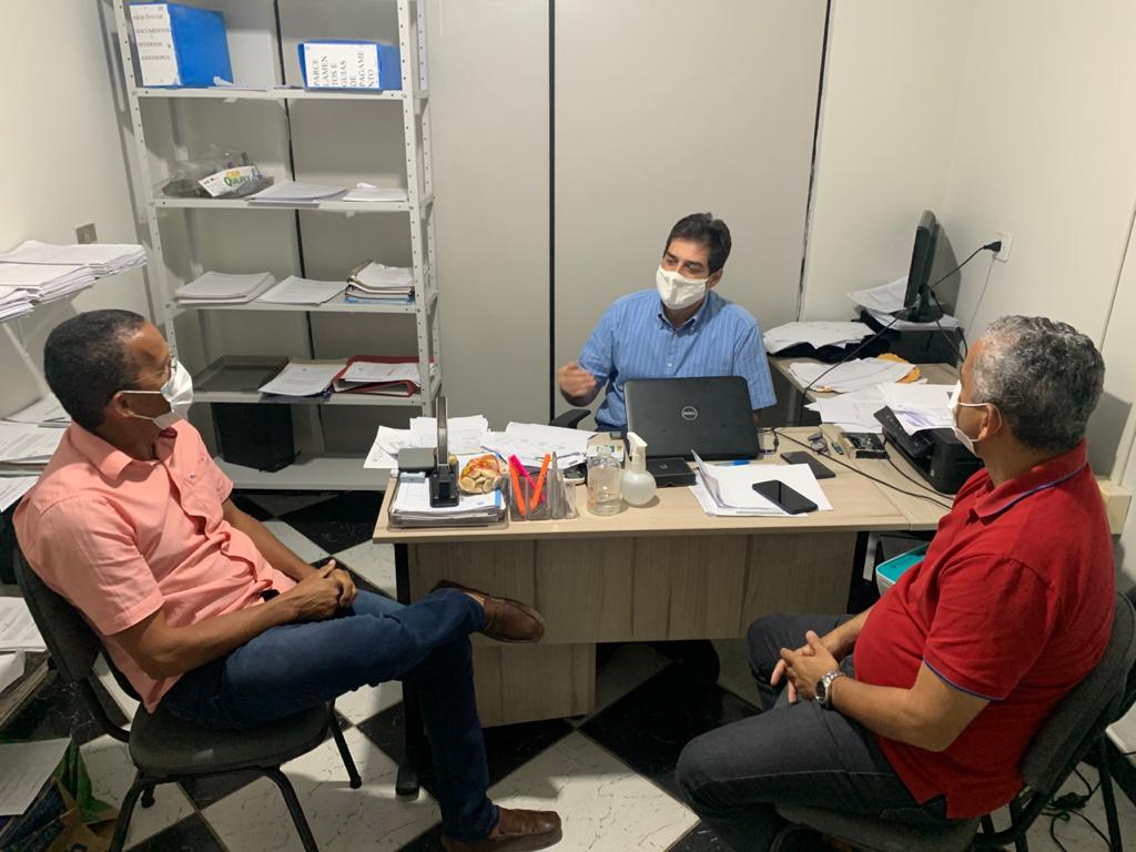 Presidente e 1º secretário visitam o Fundo de Aposentadoria de Matriz de Camaragibe